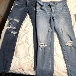 Two pair of size 6 skinny jeans